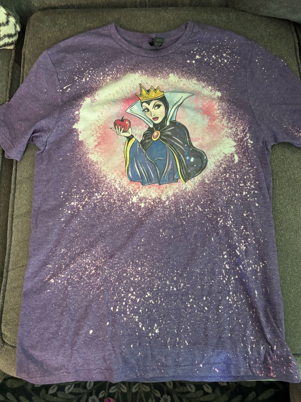 Gildan Purple Evil Queen Graphic Short Sleeve Tee